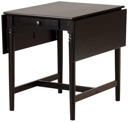Amazon Com Ikea Ingatorp Drop Leaf Table Black Brown 1826 8514