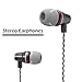 yoyomax Metal in-Ear Headphones Earbuds Earphones with Mic for Apple iPhone iPad iPod MacBook and Andriod Smartphones - Black