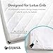 Guava Lotus Travel Crib Sheet | Plush Quilted Fitted Sheet with Manufacturer-Approved Fit | Soft and Breathable Crib Sheet for Your Baby's Comfort | Unisex Sheet for Infants and Toddlers