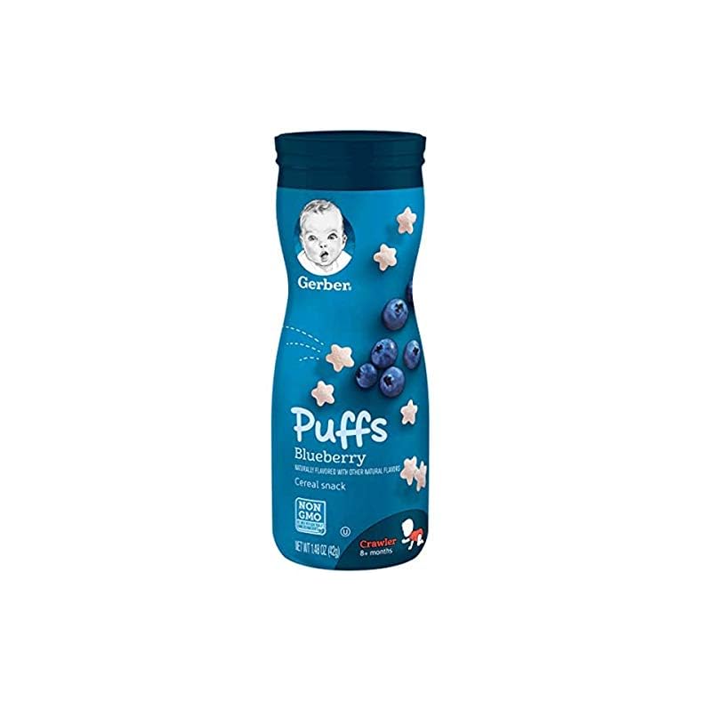 Gerber Baby Snacks Puffs, Blueberry, 1.48 Ounce