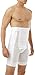 Underworks Men's Power Shaper Long Leg Brief Girdle, Waistline - Medium 33-36, White