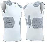 CHAMPRO FJU6 Tri-Flex Compression Shirt CH White Adult Medium