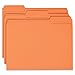 Smead File Folder, Reinforced 1/3-Cut Tab, Letter Size, Orange, 100 per Box (12534)