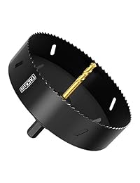 Sierra de agujero, sierra de agujero de 6 pulgadas para todos los taladros eléctricos 1 2, potente abridor de agujero para madera, plástico, placas de yeso, madera contrachapada, aluminio - Tacklife PHS20C