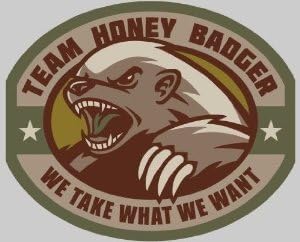 KM Outfitters® Honey Badger (3"x5") Decal
