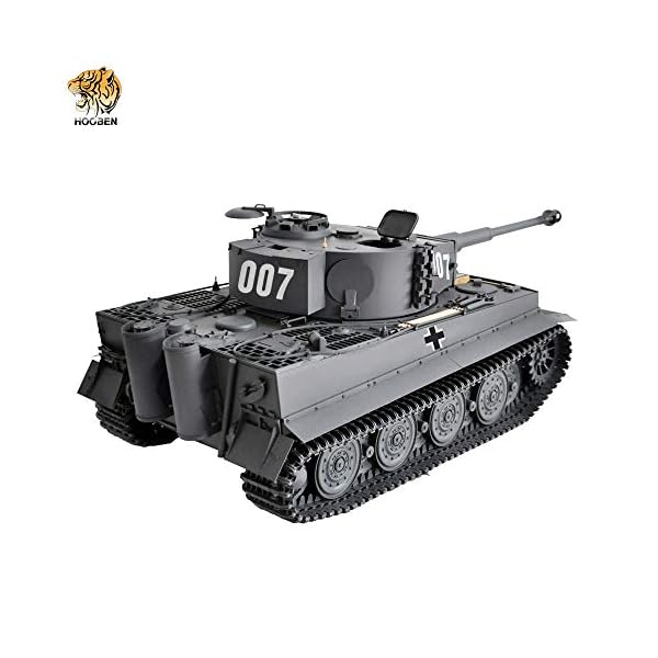 HOOBEN New RC RTR-Panzer 1:10 Tiger1 späte Produktion Panzer halbes Metall Gelbe Version – Bild 8