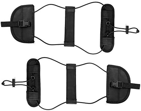 Bag Bungee, 2 Pack Luggage Bungee Strap Add a Bag, Z&amp;L Adjustable Travel Suitcase Belt Travel Accessories(black)
