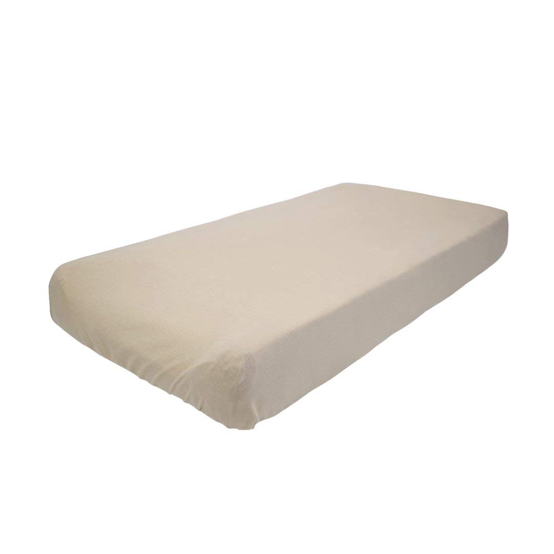 beige changing pad cover
