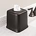 mDesign Square Metal Paper Facial Tissue Box Cover Holder for Bathroom Vanity Countertops, Bedroom Dressers, Night Stands, Home Office, Desks, Tables - Bronze