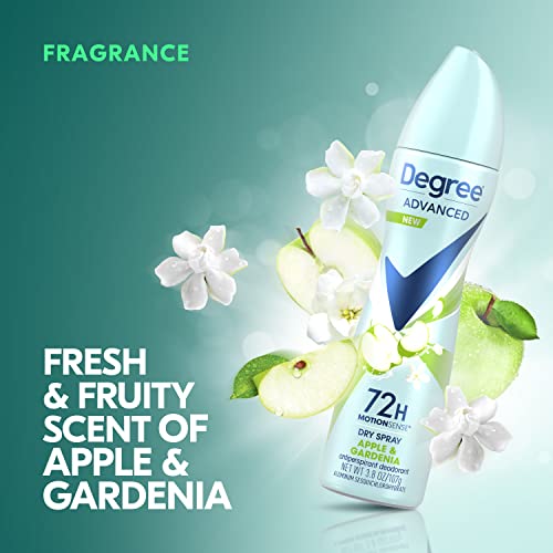 Degree Antiperspirant Spray Deodorant for Women Apple & Gardenia 72