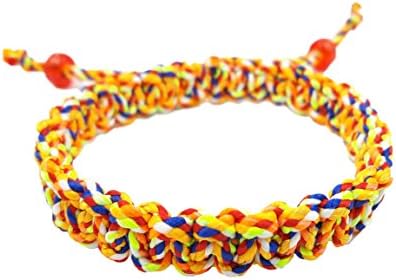 1 Pcs Unique orange mixed color thai traditional amulet handmade life protection rich and success