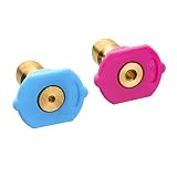 M MINGLE Second Story Quick-Connect Nozzle Tips for Power Washer, Soap and Rinse Jet Stream, Long Range Nozzle,1/4 Inch, 4000PSI, 2-Pack