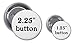 A&T Designs Knope Red White Blue Stars 2.25” Large Pinback Button Pin President