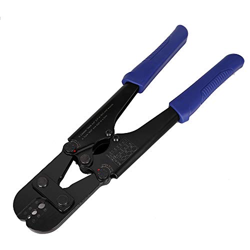 image for Konduone Wire Rope Crimping Tool for 1/16 Inch to 1/8 Inch Aluminum Ov