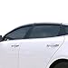 Vesul Outside Mount Tape-on Polycarbonate Rain Guards Window Visors Compatible with Kia Optima 2016-2019 Window Wind Deflector Shield Cover with 304 Stainless Steel Trim