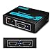 HDMI Splitter 1 in 2 Out, Tolmnnts HDMI Splitter Powered by AC Adapter, Supports 3D Full HD1080P, Compatible with Xbox PS3 PS4 Fire Stick Roku Blu-Ray Player HDTV - 1 Input to 2 Outputs