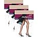 Hanes Women`s Set of 3 Silk Reflections Non-Control Top RT Pantyhose EF, Travel Buff