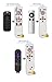 Anderic RRU401 4-in-1 Advanced Universal with Backlight and Learning for All TVs, Roku Player, BluRay Player, Audio system, Xbox, and more - Universal Remote Control - Black
