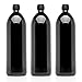 Infinity Jars 1 Liter Ultraviolet Glass Water Bottle – Airtight, Leak-Proof, Smell-Proof Dark Glass Bottle, Preserves Freshness – Durable & Reusable for Water, Juice, Oil, Kombucha, Vinegar 3 Pack