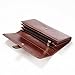 S-ZONE Women's RFID Blocking Real Leather Organizer Wallet Card Holder Clutch