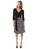PattyBoutik Women's 2-in-1 Elbow Sleeve Textured Dress