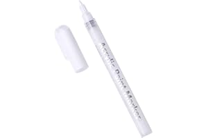 IMGDD Nail Polish Pens Quick Dry, 1 PCS Nail Art Pen, Nail Art Markers, Acrylic Paint Pens, Nail Pencil, DIY Drawing Painting Liner Pen, Nail Design for Nails DIY French Manicure (White)