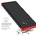 Wellerly Galaxy Note 8 Case, 3 in 1 Ultra Slim Hard PC Premium Case Hybrid Anti Fingerprint Scratches Soft Grip 360 Degree Full Body Protection Cover for Samsung Galaxy Note 8 (Black+Red)
