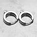 1 Pair Sterling Silver Leverback Earring Findings 14.5 x 12 mm Huggie Hoops with Open Loops Nickel Free 2 Pieces