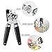 Can Opener Manual, Nyxcam Stainless Steel Handy Can Bottle Openers with Smooth Edge, Non-electric Can Jar Opener Kit with Ergonomic Anti Slip Grip Handle