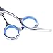 AuroTrends Professional Barber Razor Edge Hair Cutting Shears Set,Hairdressing Scissors and Hair Thinning Scissors/Shear Set+ Free Case/Hairclips/Comb/Cleaning Cloth (Blue)