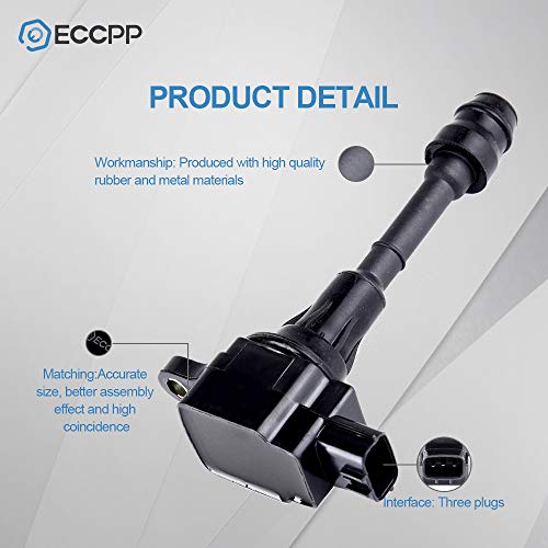 ECCPP Ignition Coils Pack of 4 Compatible with Nissan Altima/Sentra/X