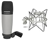 Samson C01 Studio Condenser Recording Microphone Mic + Spider Shock Mount