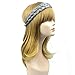 DIGUAN 5 Strands Synthetic Hair Braided Headband Classic Chunky Wide Plaited Braids Elastic Stretch Hairpiece Women Girl Beauty accessory, 56g (Salt & Pepper)