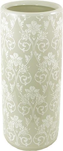 marymarygardens White Lace Ceramic Umbrella Stand Or Stick Stand