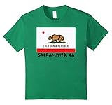Kids Souvenir Sacramento California T-Shirt 10 Kelly Green