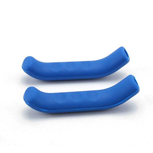 Gold Happy 1 Pair Bicycle Brake Lever Protector Mountain Bike Protector Silicone Protective Handle for Bicycle Accessories