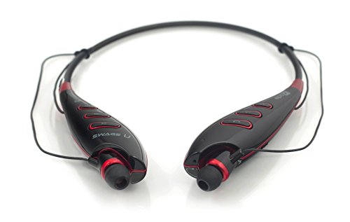 Rokit Boost SwageU Black Bluetooth Headphones with Built-In Microphone, Music and Hands Free Calling - Black