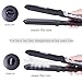 Steam Hair Straightener Flat Iron Professional Ceramic Tourmaline 2-in-1 Straightening Iron, Adjustable 300-450F Salon Vapor Styler, 110-220V Dual Voltage