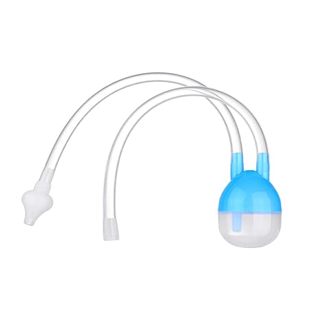 Healifty Nasensauger Baby Silikon Waschbar Wiederverwendbar Kinder Baby Pflegeset (Blau)