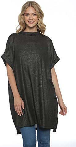 Cotton Emporium Ultra-Soft Airy Plus size Sweaters for Women - (100% Acrylic, Modest Neckline, Graceful Style,) … (1X, Dark Grey)