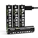 BLACKUBE AAA 600mAh/900mWh Rechargeable Lithium Battery- 1h Quick-Charge by Micro USB Cable -1.5V/1000Cycles - 4Pack Triple A