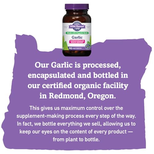 Oregon's Wild Harvest, Certified Organic Garlic Capsules, Non-GMO, 1575 MGS, 90 Count