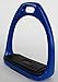 CHALLENGER Horse Saddle English 4-1/2″ Wide Lightweight Stainless Steel Fillis Irons Royal Blue Stirrups 51117RBthumb 1