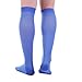 Doc Miller Open Toe Compression Socks, 20-30 mmHg, Toeless, Support Circulation, Shin Splints, Calf Recovery, Post Op, Knee High, Medical Grade, Blue Socks, Medium Size for Men & Women, Pair