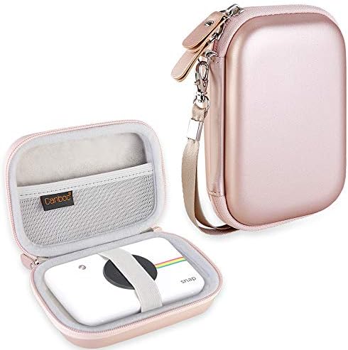 Canboc Hard Carrying Case for Polaroid Mint Pocket Printer, Polaroid Snap & Polaroid Snap Touch, Mesh Pocket for Polaroid 2×3ʺ Photo Paper, Smooth Double Zipper Protective Travel Bag, Rose Gold Canboc Hard Carrying Case for Polaroid Mint Pocket Printer, Polaroid Snap & Polaroid Snap Touch, Mesh Pocket for Polaroid 2×3ʺ Photo Paper, Smooth Double Zipper Protective Travel Bag, Rose Gold