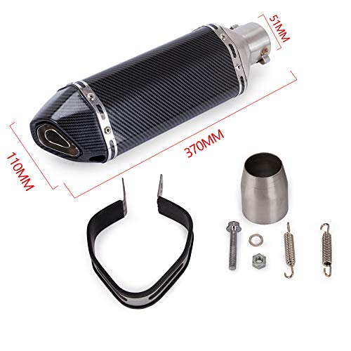 Motorcycle Slip on Exhaust system With Muffler Fit For Yamaha Yzf R3 R25 2015-2018 - Thumbnail 2