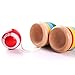 B bangcool Wooden Ball in A Cup Game Catch Ball Games, Cup Ball Game Mini Wood Toy Hand Eye Coordination Educational Toys (4Pcs)