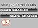 Shotgun Barrel Vinyl Decal Set Quack Smacker Duck Hunting Stickers .75