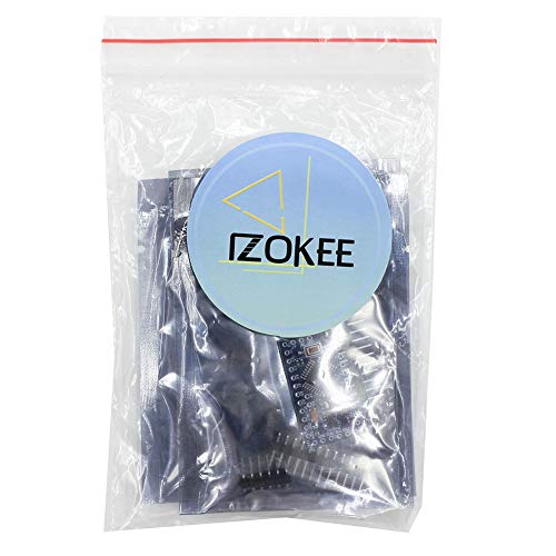 IZOKEE Redesign Pro Mini ATMEGA328P 3.3V 8MHz Replace ATmega128 Module Development Board Microcontroller for Arduino PRO Module (3x New Design 3.3V 8MHz) - Thumbnail 4