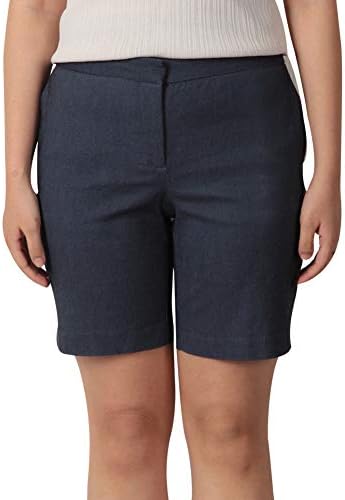 KELLY KLARKWomen's Golf Shorts, 9“ Stretch Casual Elegant Bermuda Shorts with Pockets Knee Length Hiking Shorts